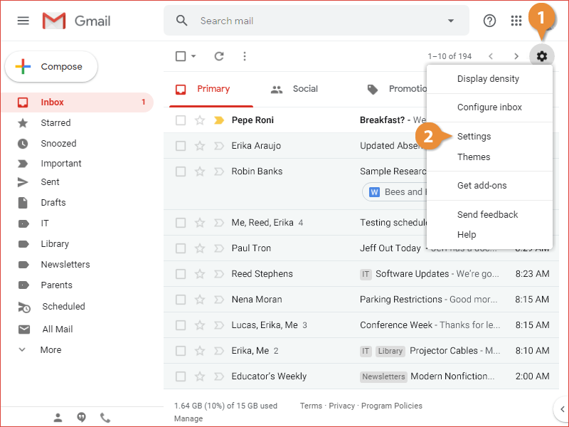 Gmail Step 1